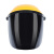汉防 焊工电焊面罩面具PC头戴式防护烤脸隔热轻便简易防打眼氩弧焊气焊 灰屏一张(不含顶和头环)