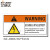 艾瑞达 触电危险小心有电标识牌设备安全警告标志贴纸本设备只由专业人员操作维护中英文标签国际标准ELE ELE-B006（25个装）102x51mm英文