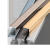 古木鑫铝合金收边条极窄木地板收口条瓷砖压边条阳角7字L型金属装饰线条 5x10mm 哑白色 2.7米