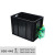 定制黑色防静电周转箱长方形塑料零件盒子方盘带盖物流箱分格收纳箱子 600*400*440
