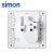 西蒙（SIMON） 开关插座面板五孔插座空调带开关86型墙壁暗装C20系列雅白色 斜五孔插座（新国标）