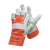 特威强耐高温手套橘红5双牛二皮耐温隔热防滑防烫焊工劳保手套