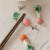 筷架筷托 可爱的筷子架 日式陶瓷手绘 釉下彩 筷子托家用组合筷托迷你摆设 姜 青椒 绿萝卜3款