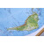 3D凹凸立体中国地形图+世界地形图套装（尺寸0.75m×0.55m）学生地图政务用图办公室书房装饰（套装共2册）