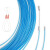 德威狮 圆头电线线槽线管光纤引线器 电工钢丝穿线器穿管器 蓝色5米(包胶)+束线器2个