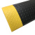 爱柯部落 单层经济型警示防滑地垫 防滑垫 PVC抗疲劳脚垫 黄黑色 整卷12mm*1800cm*60cm 可定制
