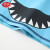 浪莎（LangSha）儿童泳衣男童分体宝宝中大童小孩婴幼儿学生游泳裤泳装套装 蓝鲨鱼三件套 4XL