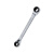 德国哈恩库博工具 HAHN+KOLB 四合一棘轮梅花扳手，尺寸 4、5、6 和 7 mm，长度 115 mm 52043440