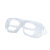 防尘眼镜工业粉尘不起雾防尘护目镜防风沙眼镜防风目镜玻璃片透明 小风镜1副
