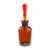 沪教（HUJIAO）玻璃棕色滴瓶 茶色玻璃仪器 胶头滴管吸管红皮头磨砂口实验耗材器材 棕色滴瓶 60mL 