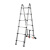 群隆工品 铝合金竹节两用梯1.6+1.6 两用梯打直 人字梯变单梯两用 一梯两用多功能