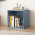 书架家用落地式小书架柜简约正方形自由组合收纳柜子储物格子柜 单层30*30*30cm蓝色