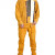 希万辉  加厚牛皮电焊皮衣耐高温大码焊接皮裤  A 黄色 XXXL