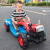 好莱娃大型2-8岁儿童电动手扶拖拉机可坐人四轮双人大号儿童玩具车带斗 无线遥控双驱12V10A电瓶（红色）