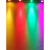 定制LED彩色小射灯RB七彩渐变红蓝紫吊顶嵌入式天花筒灯孔灯1w3W 3w七彩遥控变光 开孔6.5-7.5CM