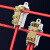 T型线夹大功率免断线分线器 导线分流器快速接头16平三通接线端子 ZK-T16黄铜