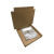 电子元器件包装纸盒飞机盒IC芯片物料盘包装纸盒大圆盘物流tray盘 托盘盒18.5*38.5*10.5 现货3层纸