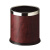 南 GPX-43 固定钢圈包酒红色人造皮单层 南方圆形垃圾桶10升（2个起订） 商用客房垃圾桶 房间桶 果皮桶