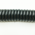 弹簧线2 3 4 6 8芯螺旋电线PU弹力伸缩弹簧电缆电线多芯规格防水 黑2芯2平方 2.5米