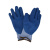 安迪手套 乳胶浸胶劳保手套 工作手套 3/4浸 防水 蓝色 L 实用装(12双)