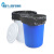 厨房垃圾桶大号带盖商用容量加厚公共户外环卫塑料工 50L蓝色带盖袋子