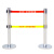 杰安达（JAD）不锈钢伸缩隔离带5米单个排队警戒线安全警示柱护栏杆