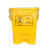 庄太太【手提43*48cm/100只】医疗垃圾袋加厚黄色医院废物塑料袋一次性手提式