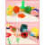 爱帛哆（AIBODUO）儿童海绵印章拓印棒工具幼儿园涂鸦颜料画刷美术绘画套装 18色水粉海绵画刷19件套