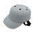 棉质防撞帽安全帽工地施工领导建筑工程透气男女棒球帽棉帽6孔帽 银灰色