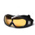 喷漆眼镜骑行喷漆玻璃钢化防护眼镜工业飞溅透明打磨全封X300黑框透明镜片 X300黑框 黄色镜片