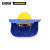 安赛瑞 安全帽遮阳板 工地工程防晒帽檐 夏季施工头盔遮阳帘 蓝色 39957