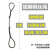 尚留鑫 插编钢丝绳双扣纯手工编织起重吊装吊索具钢丝绳 直径16mm3米长