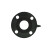 鑫亨达（XINHENGDA）带孔法兰橡胶垫片黑胶法兰密封垫全平面FF带水线垫片 DN80（8个孔）中心距160 一只