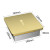梅兰日兰（MSHML）地暖地插座家居防尘防溅水120型超薄3.5CM平推式电源地面插 十孔（金色）