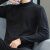 南极人（Nanjiren）毛衣男2019新品时尚简约半高领纯色青年针织衫 NJR801MY 黑色 M码