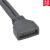 19P延长线主板F-USB3.0插针延长线19pin机箱前置USB3.0公对母延长 反弯 0.2m