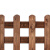 稳斯坦 户外防腐木花园木围栏草坪护栏木栅围栏小篱笆栏栅庭院花草 碳化棕宽50*高50cm W238
