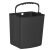 科力邦（Kelibang）不锈钢垃圾桶 脚踏方桶带盖分类垃圾桶办公酒店商场可回收垃圾箱 方形9L KB1098 钛黑