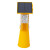 稳斯坦 W7522 单双面太阳能路锥爆闪灯 LED安全警示护栏施工路障灯 双面红蓝套管款