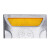 道钉反光铸铝  地下停车场车库安全反光标志 突起凸起路标 隧道高 黄白塑料微珠全铝道钉(5个