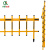 齐鲁安然 道闸杆停车场八角杆拦车杆铝合金栅栏杆直杆小区门卫起落杆【栅栏】黑黄 2米
