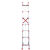铝合金加厚伸缩梯子直梯单面升降梯阁楼梯3-12米工程收缩梯子定制 特厚款5米使用高度4.6米3.0mm