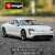 比美高1:24保时捷SUVmacan马肯玛莎拉蒂总裁尼桑GTR合金车模仿真汽车模型跑车模型摆件收藏 保时捷Turbo S  白色(车门带车窗)