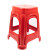 冰禹 BYA-371 塑料凳子 加厚椅子高板凳 经典红色成人简约方凳 10张 