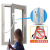 山河工品窗户安全锁儿童防护限位器平外内开定位防坠楼锁扣 (白色）特厚款：链锁 