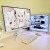 AOC白色IPS显示器曲面游戏电竞2K粉色屏幕电脑27/32英寸 Q27G2S/D 24G4直面24英寸1K180Hz/IPS 套餐二白色