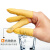 工氪 乳胶手指套 舒适型人工卷制 无尘净化电子工业橡胶劳保手指套 白色100个 均码 