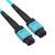 EB-LINK 20米MPO-MPO母头多模8芯OM4工程电信级光纤跳线集束40G/100G光模块MTP跳纤