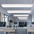 简约现代长条型形LED办公室圆角吊灯造型灯长方形吊线灯吸顶灯写 黑色90*20cm*48W 其他