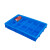 塑料分格箱周转配件分隔大盒子分类多格螺丝加厚盒零件工具收纳盒B 1号十二格蓝色